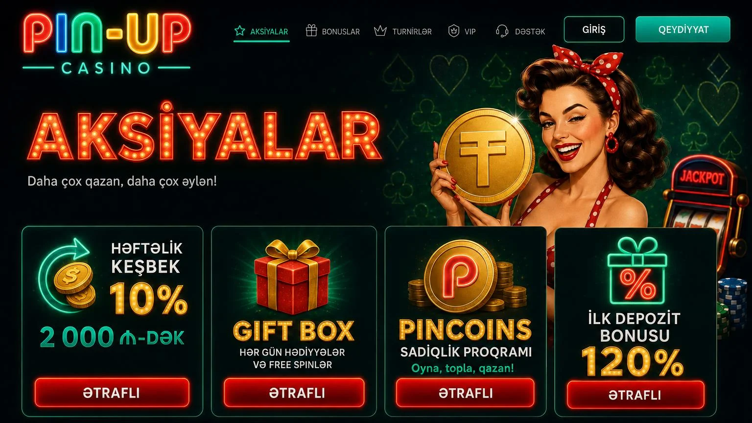 pinup az bonusları və aktual aksiyalar səhifəsi