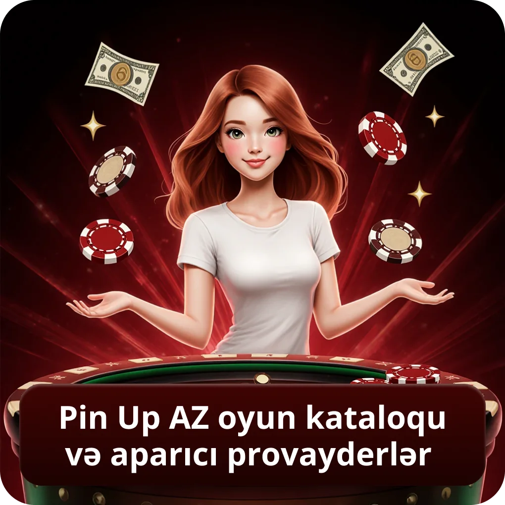 PinUp AZ oyun kataloqu və aparıcı provayderlər